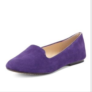 New Womens size 8.5 Nine West purple loafer
